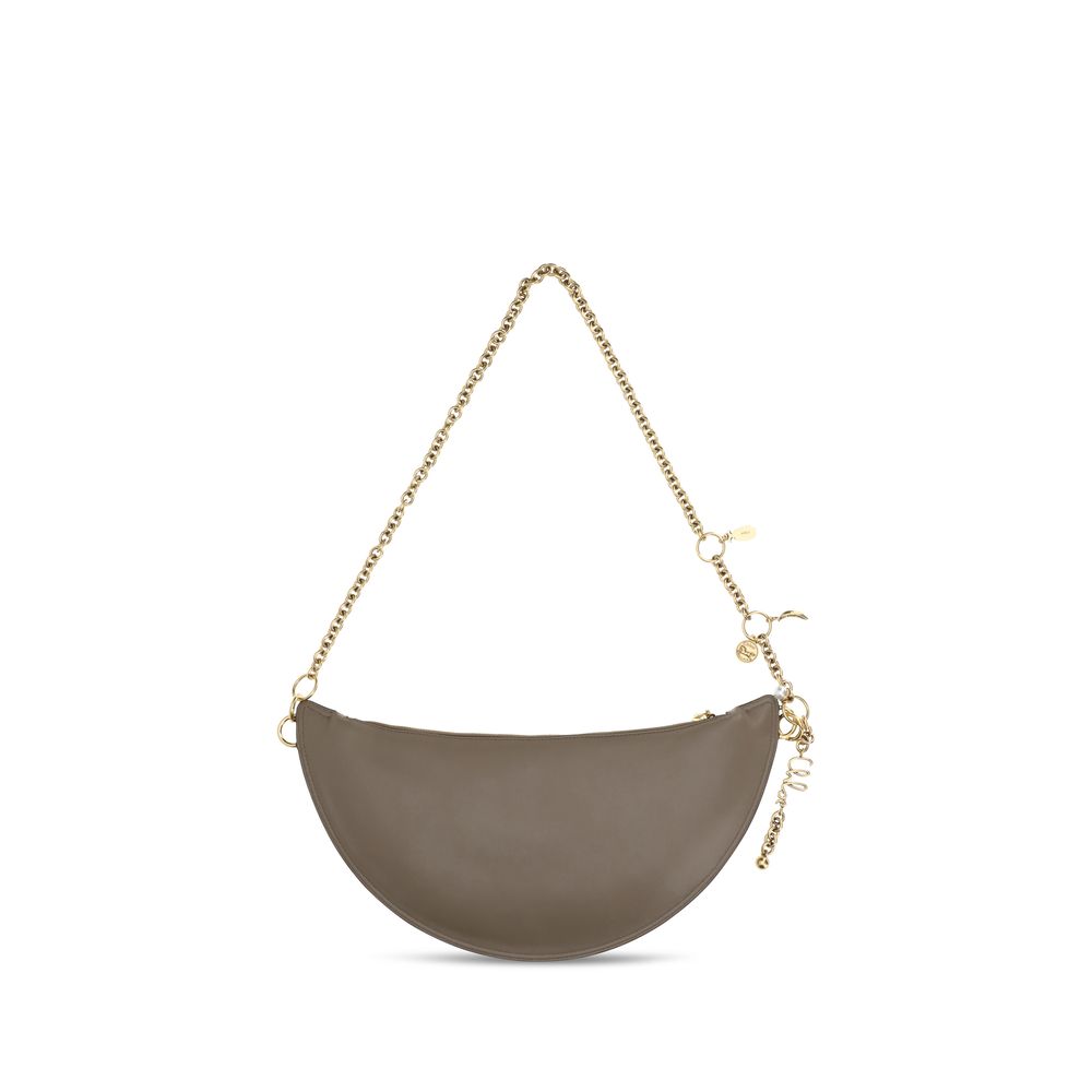 Chloé Icons – Grey Leather Chain Shoulder Bag – product photo 2 | Privé Polaï