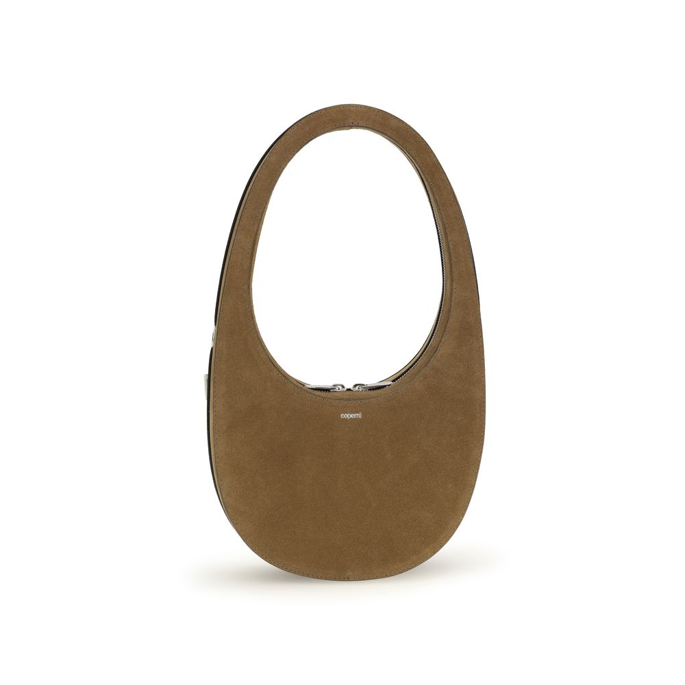 Coperni Crossbody Swipe – smeđa torba od brušene kože, fotografija 1