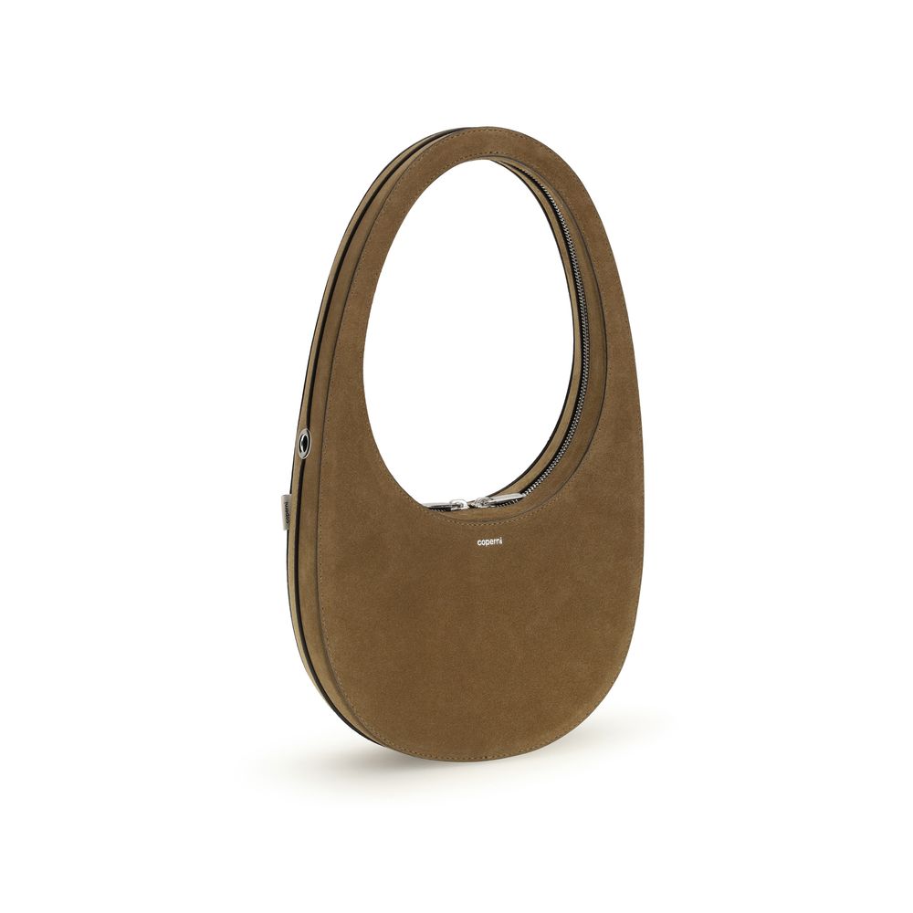 Coperni Crossbody Swipe – smeđa torba od brušene kože, fotografija 2