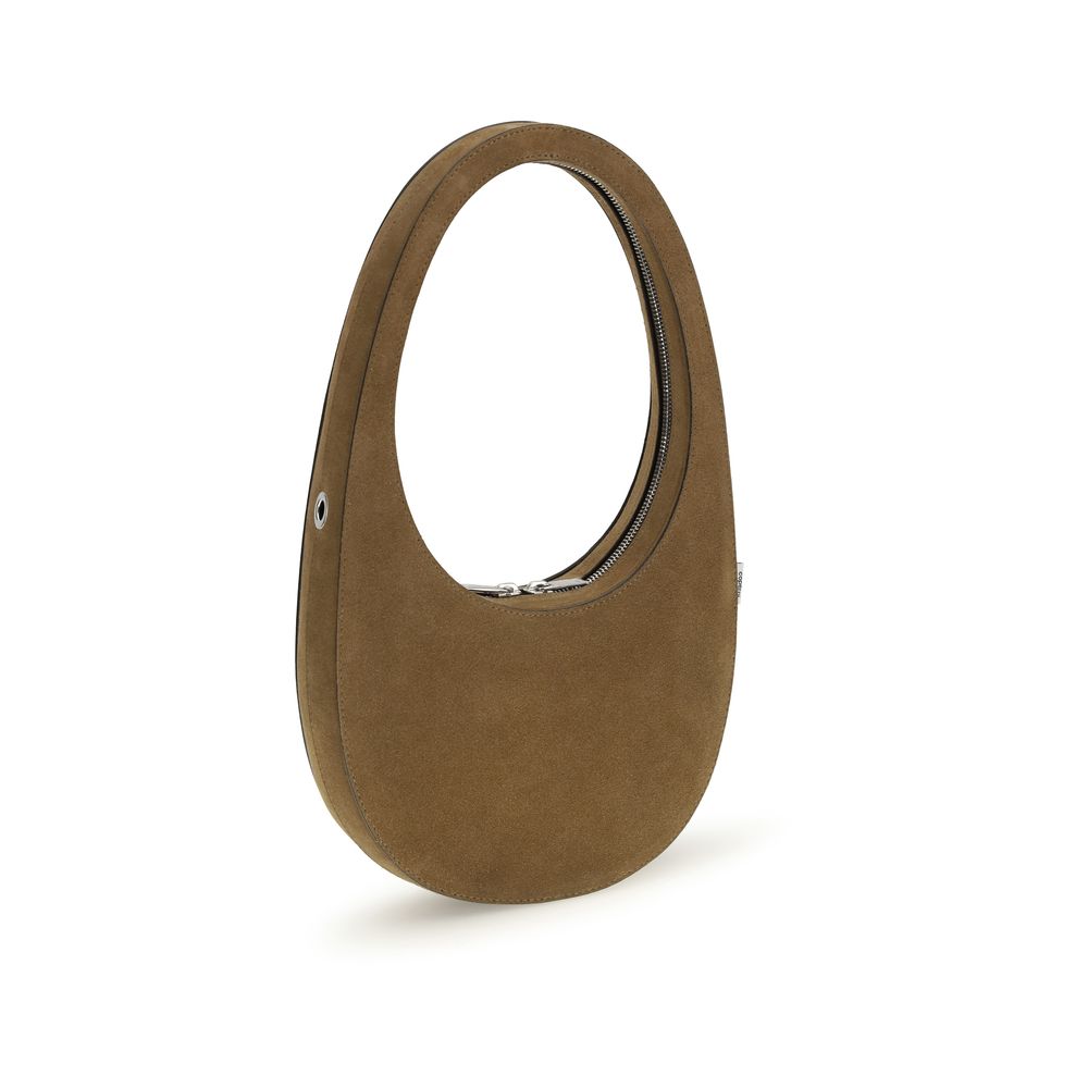 Coperni Crossbody Swipe – smeđa torba od brušene kože, fotografija 3