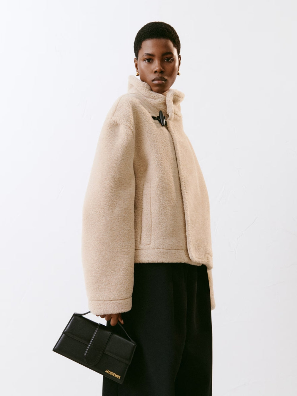 Jacquemus Le Grand Bambino – Black Leather Handbag – product photograph 5 | Privé Polaï