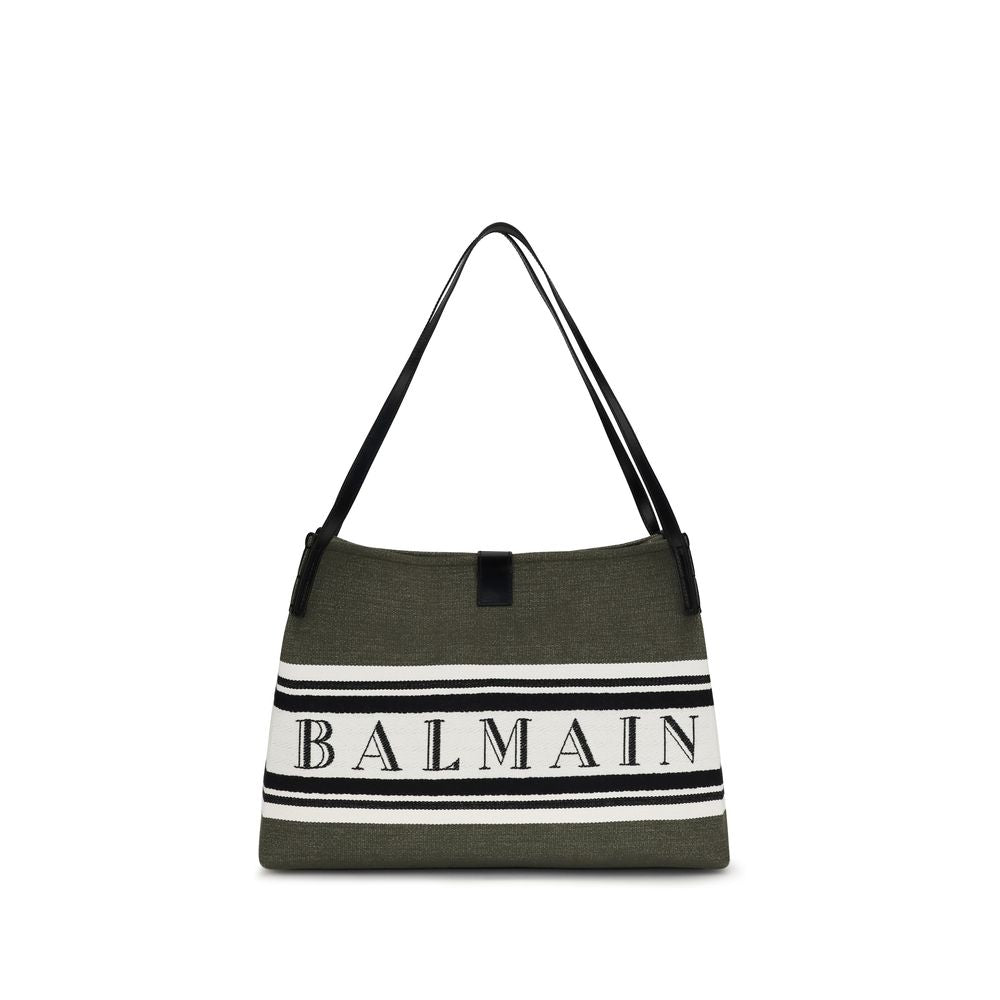 Balmain Release srednja crna pamučna tote torba