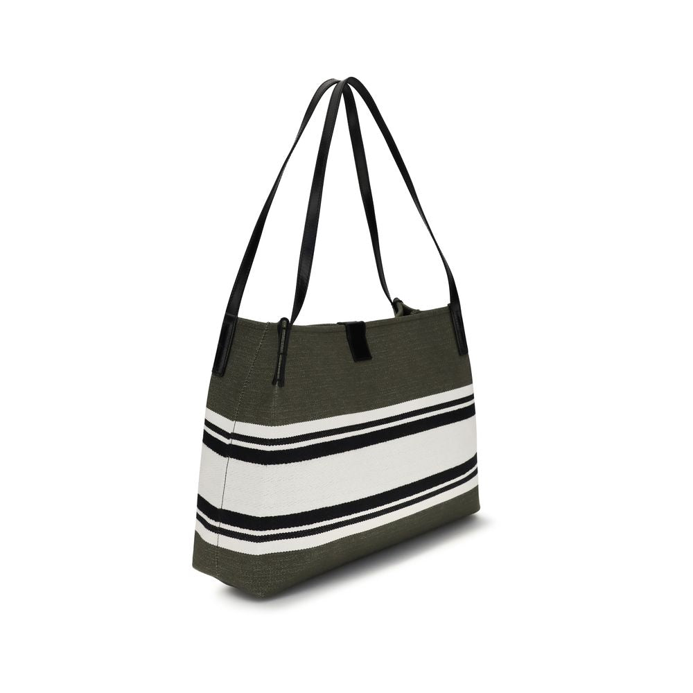 Balmain Release srednja crna pamučna tote torba