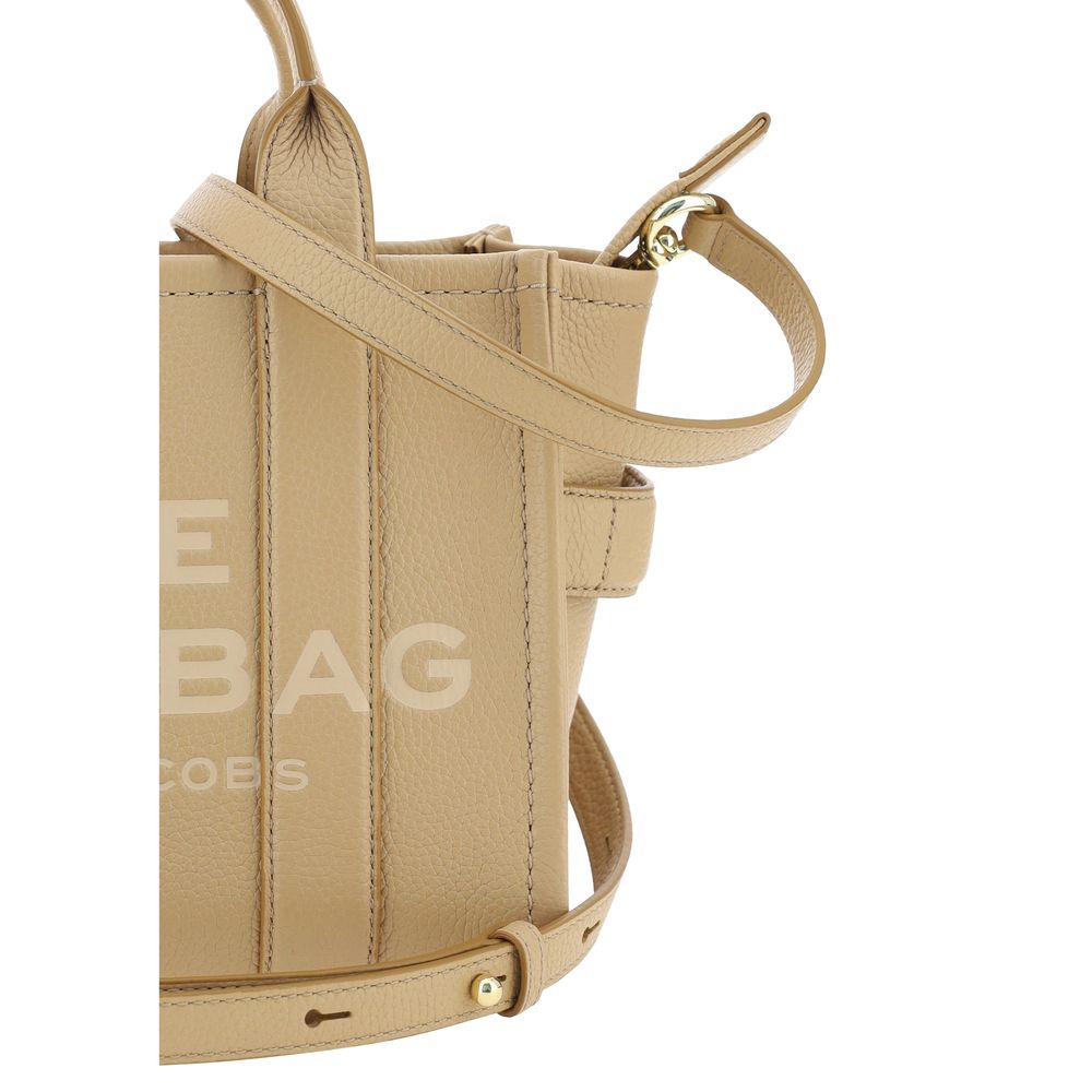 Marc Jacobs The Leather Small Tote – bež kožna torba Camel, fotografija 4