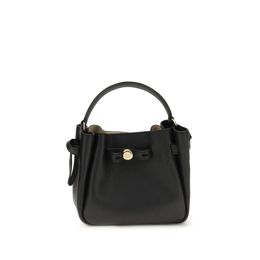 Tory Burch Romy Mini Bucket – Black Leather Bag – product photograph 1 | Privé Polaï