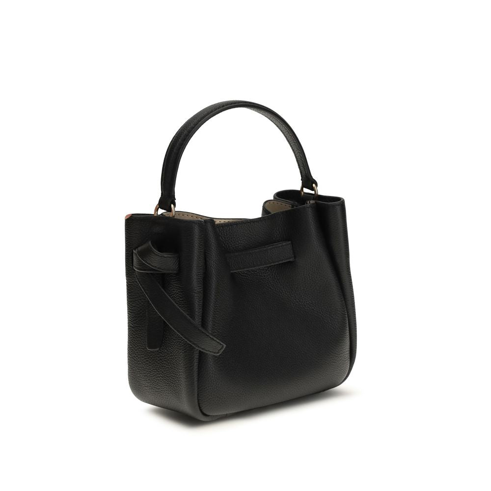 Tory Burch Romy Mini Bucket – Black Leather Bag – product photograph 3 | Privé Polaï