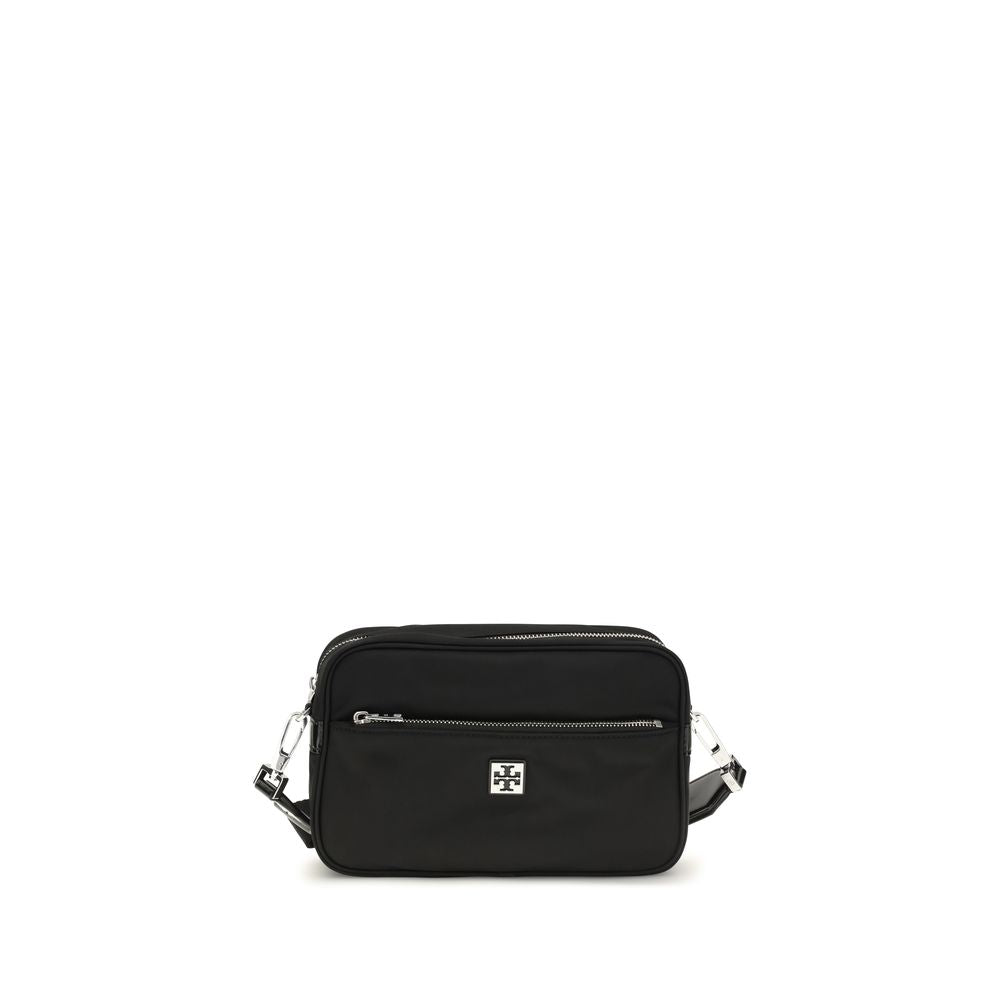 Tory Burch Virginia – Black Nylon Shoulder Bag – product photograph 1 | Privé Polaï
