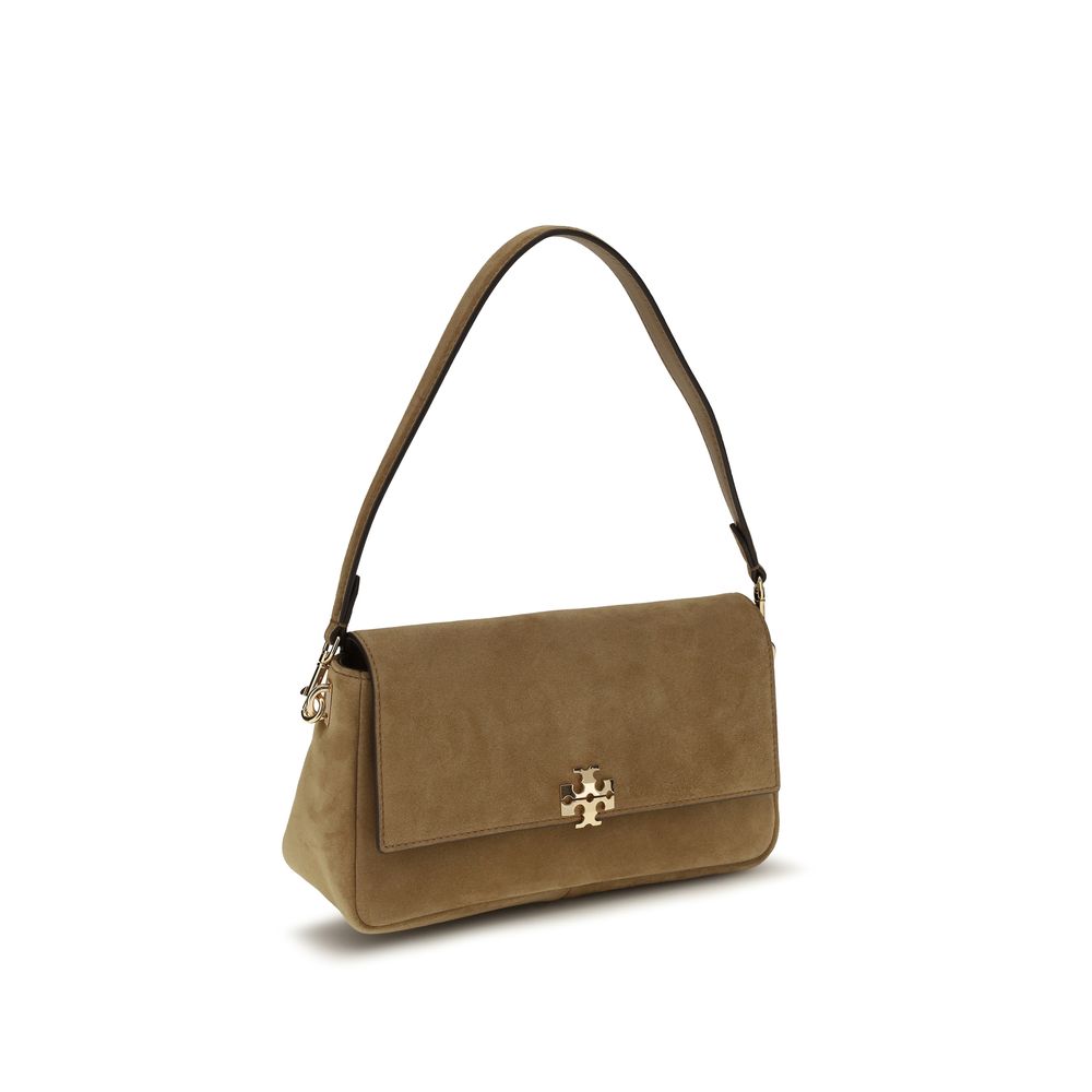 Tory Burch Charlie Mini – Beige Suede Shoulder Bag – product photograph 2 | Privé Polaï