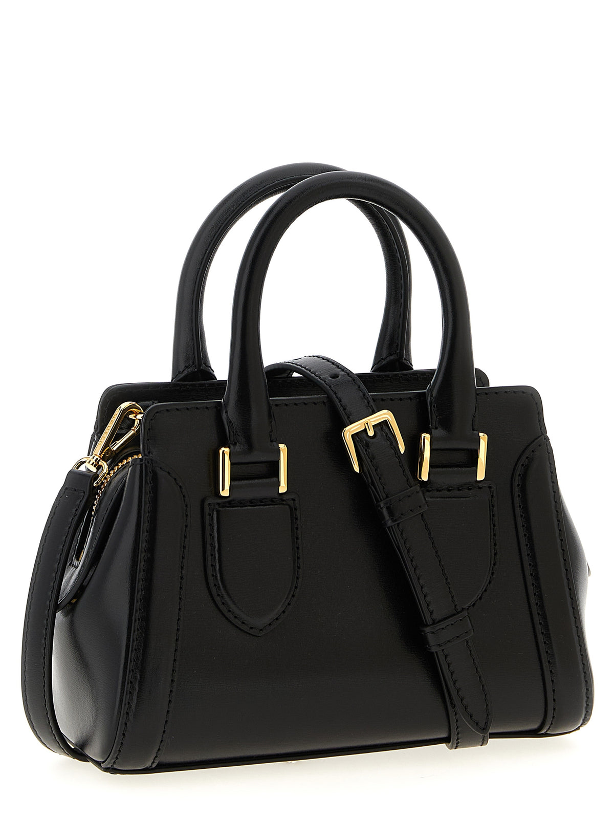 Alexander McQueen Birdee Mini – Black Leather Bag – product photo 2 | Privé Polaï