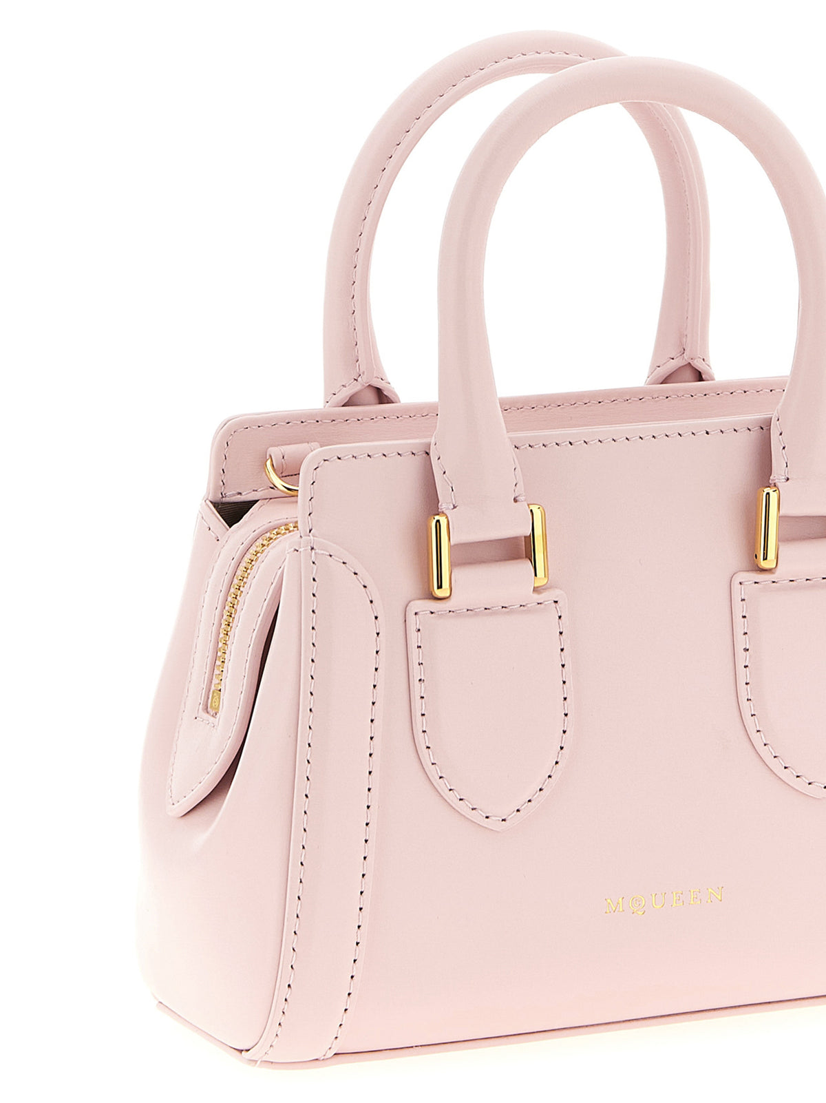 Alexander McQueen Birdee Mini – Pink Leather Bag – product photo 3 | Privé Polaï