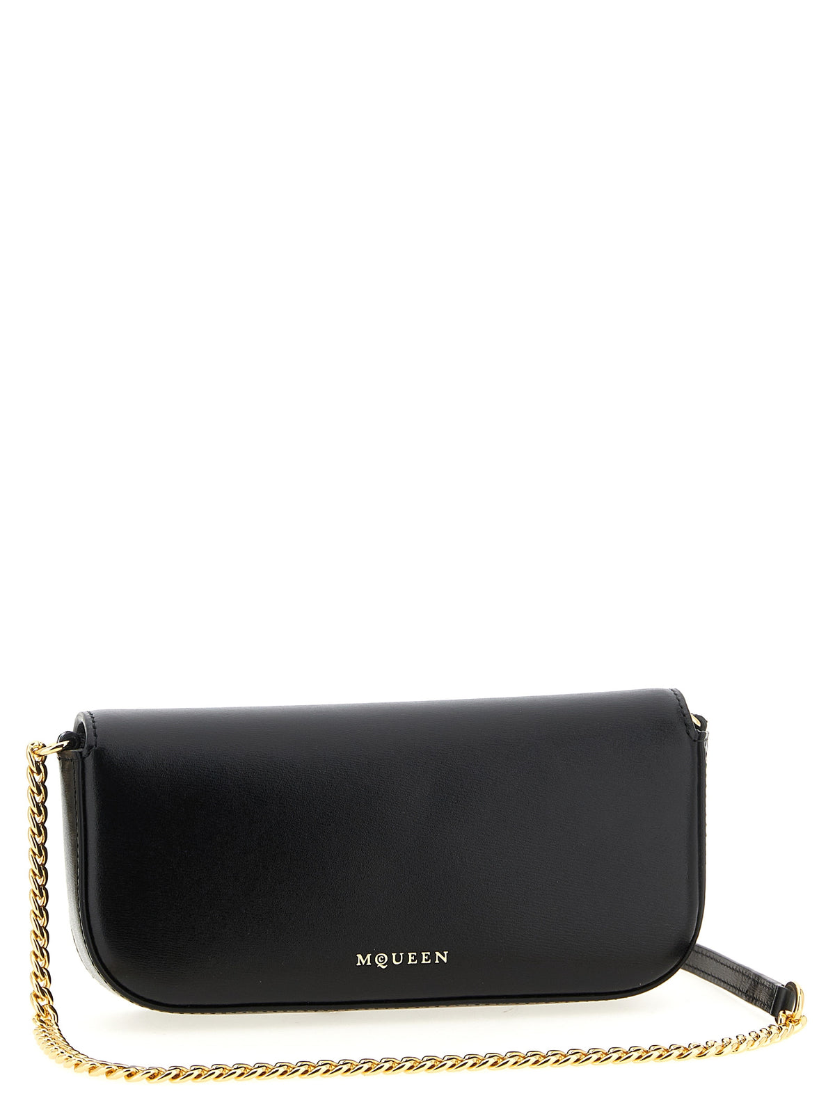 Alexander McQueen Skull Flower – Black Leather Crossbody Bag – product photo 2 | Privé Polaï