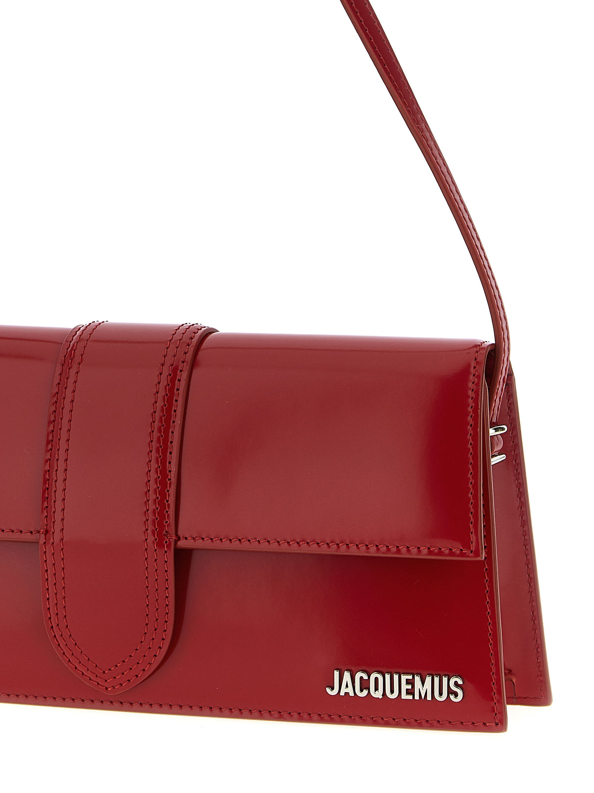 Jacquemus Le Bambino Long – Red Leather Shoulder Bag – product photograph 3 | Privé Polaï