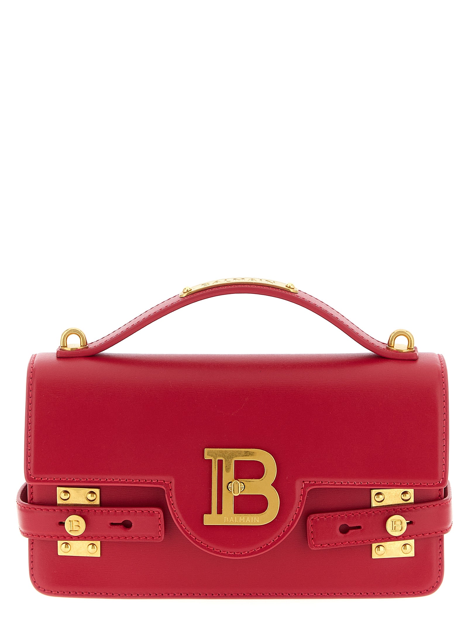 Balmain Fuchsia Calfskin Handbag