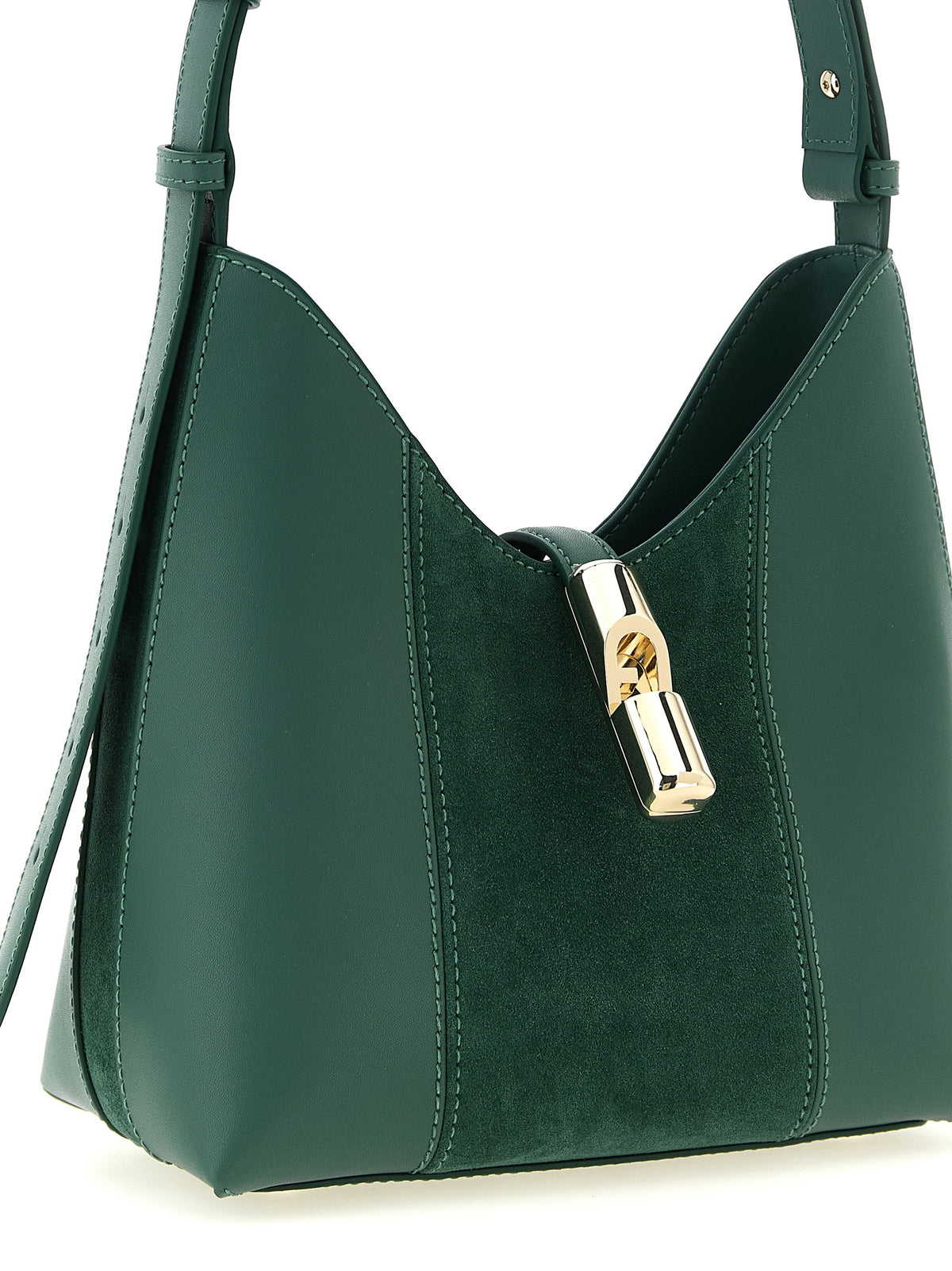 Furla Goccia S – Green Leather Shoulder Bag – product image 3 | Privé Polaï