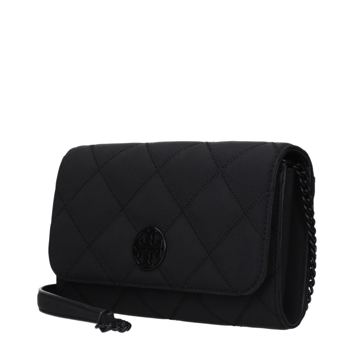 Tory Burch – Black Coated Leather Clutch Bag – product photograph 2 | Privé Polaï