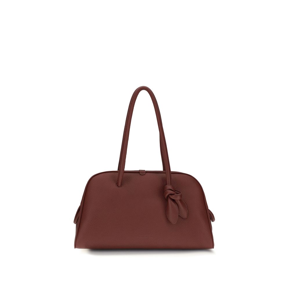 Jacquemus Il Turismo – Burgundy Leather Bag – product photograph 1 | Privé Polaï