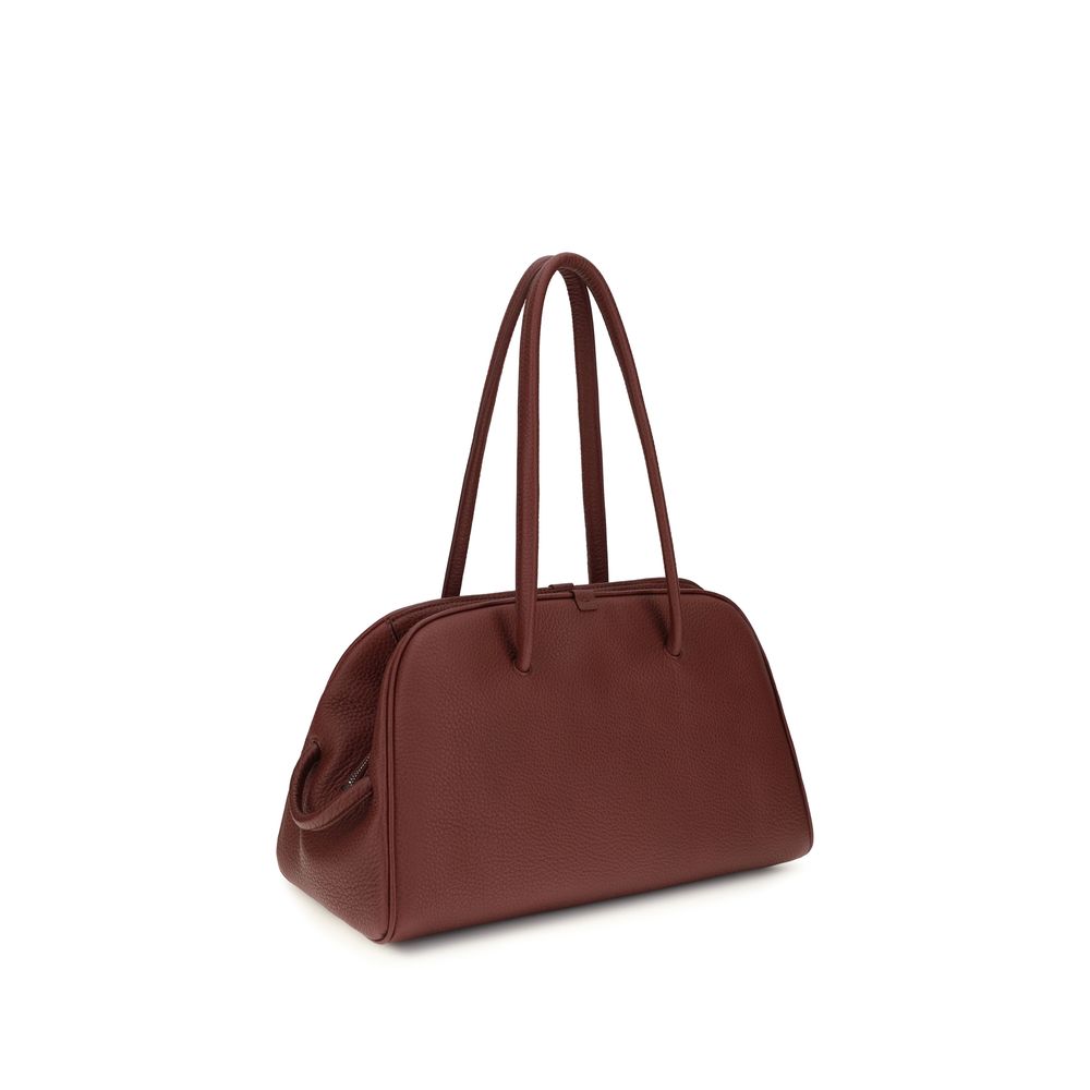 Jacquemus Il Turismo – Burgundy Leather Bag – product photograph 3 | Privé Polaï