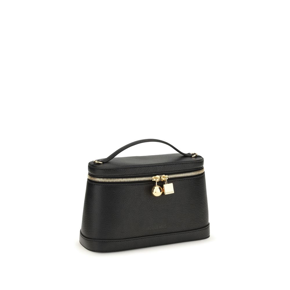 Jacquemus Le Petit Vanity – Black Leather Bag – product photograph 2 | Privé Polaï