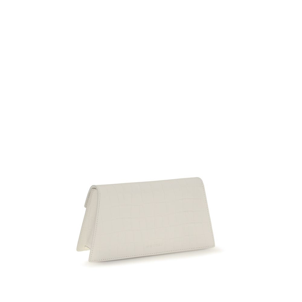 Alexander McQueen Mini Skull – White Croc-Embossed Leather Clutch – product photo 3 | Privé Polaï