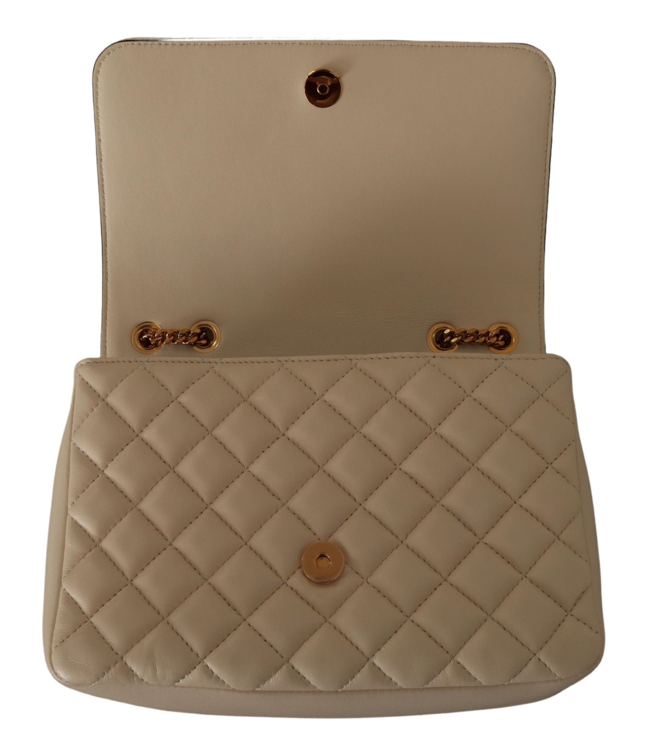 Versace Elegant White Nappa Leather Shoulder Bag – luxury by Versace | PrivePolai