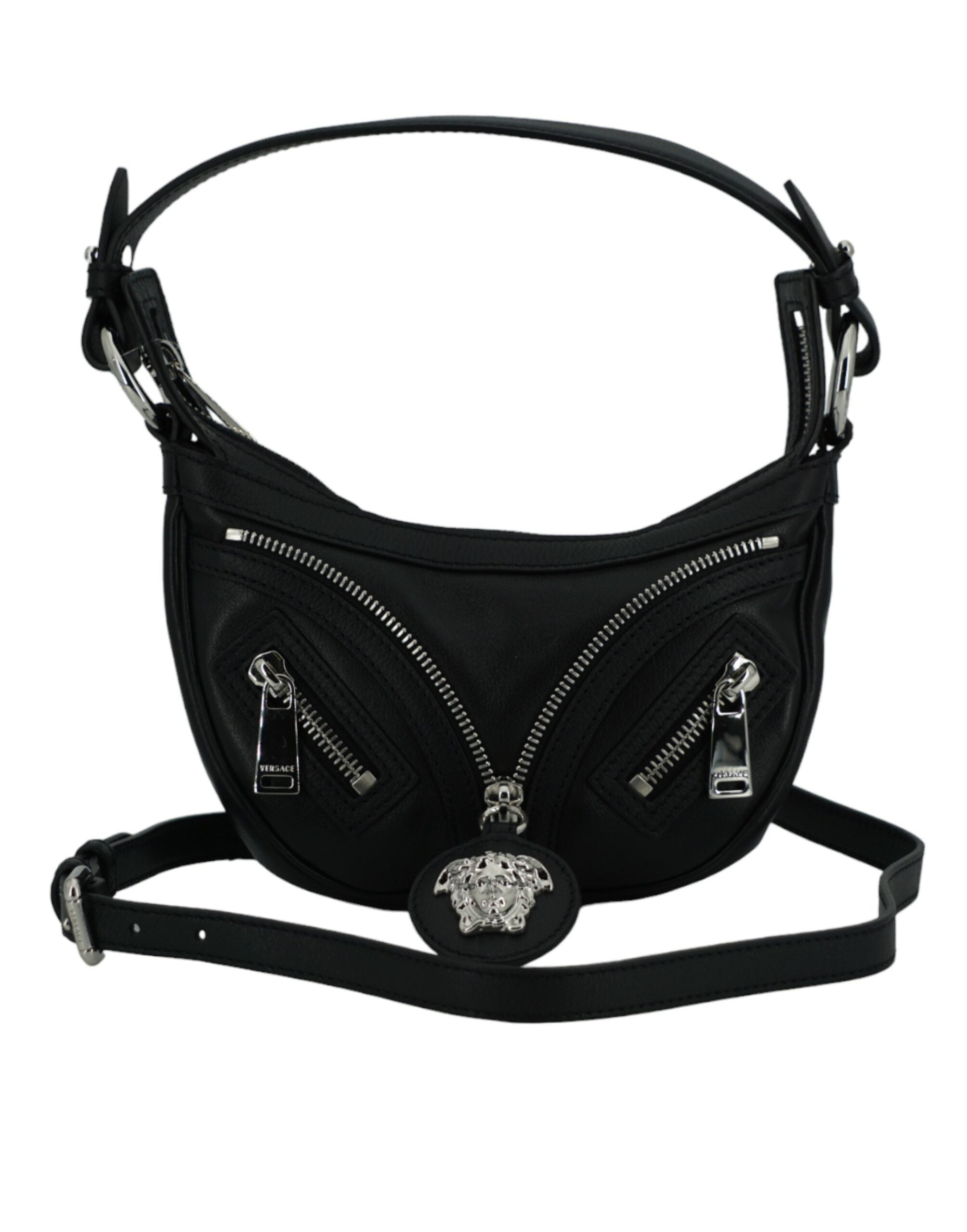 Versace Elegant Black Mini Hobo Shoulder Bag – luxury by Versace | PrivePolai