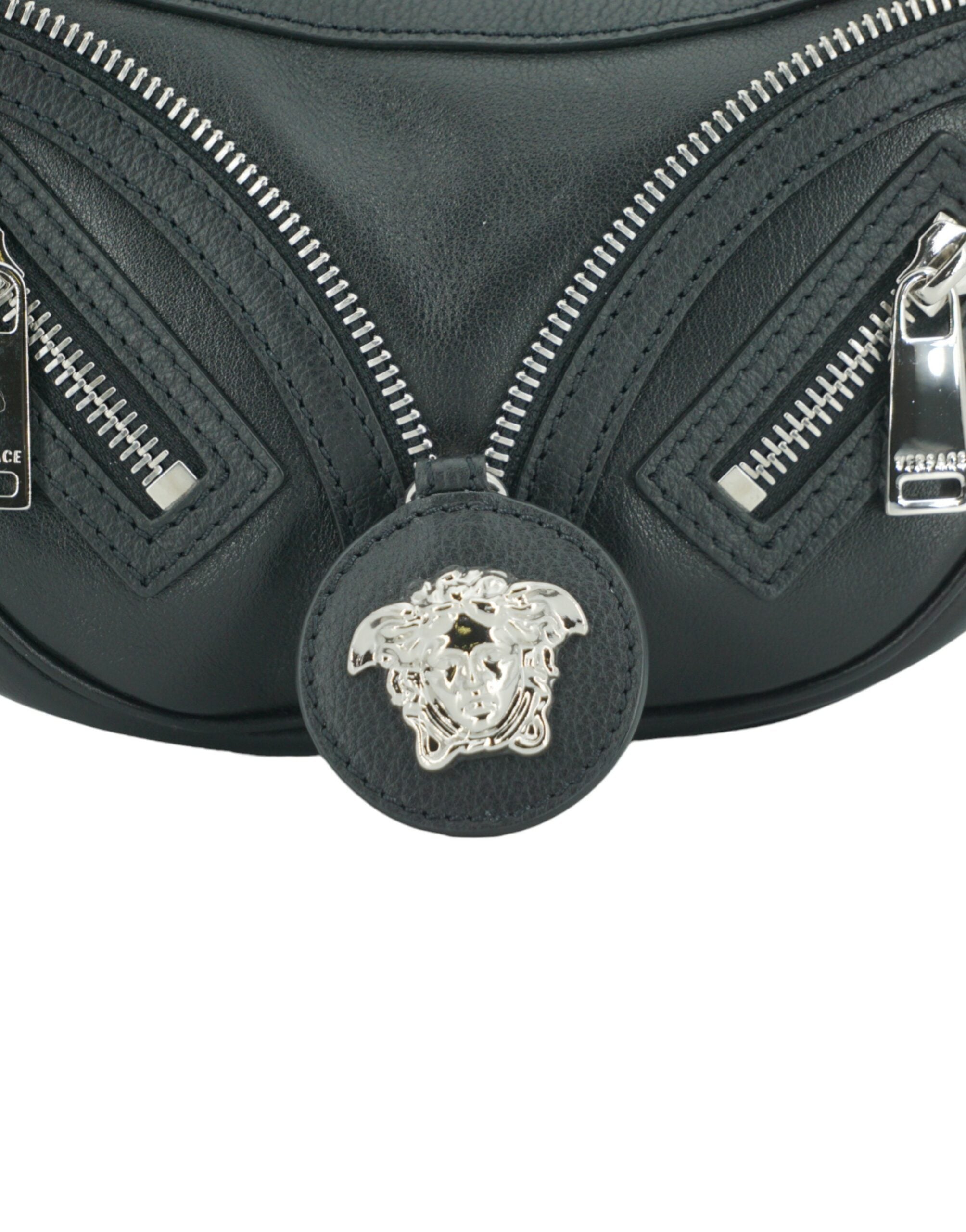 Versace Elegant Black Mini Hobo Shoulder Bag – luxury by Versace | PrivePolai