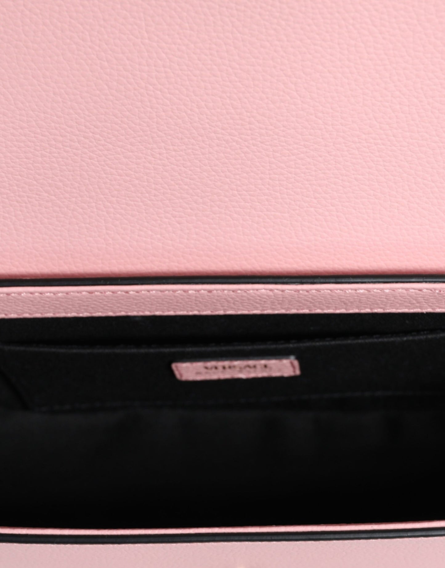 Versace Pink Grainy Calf Leather Logo Crossbody Shoulder Bag – luxury by Versace | PrivePolai
