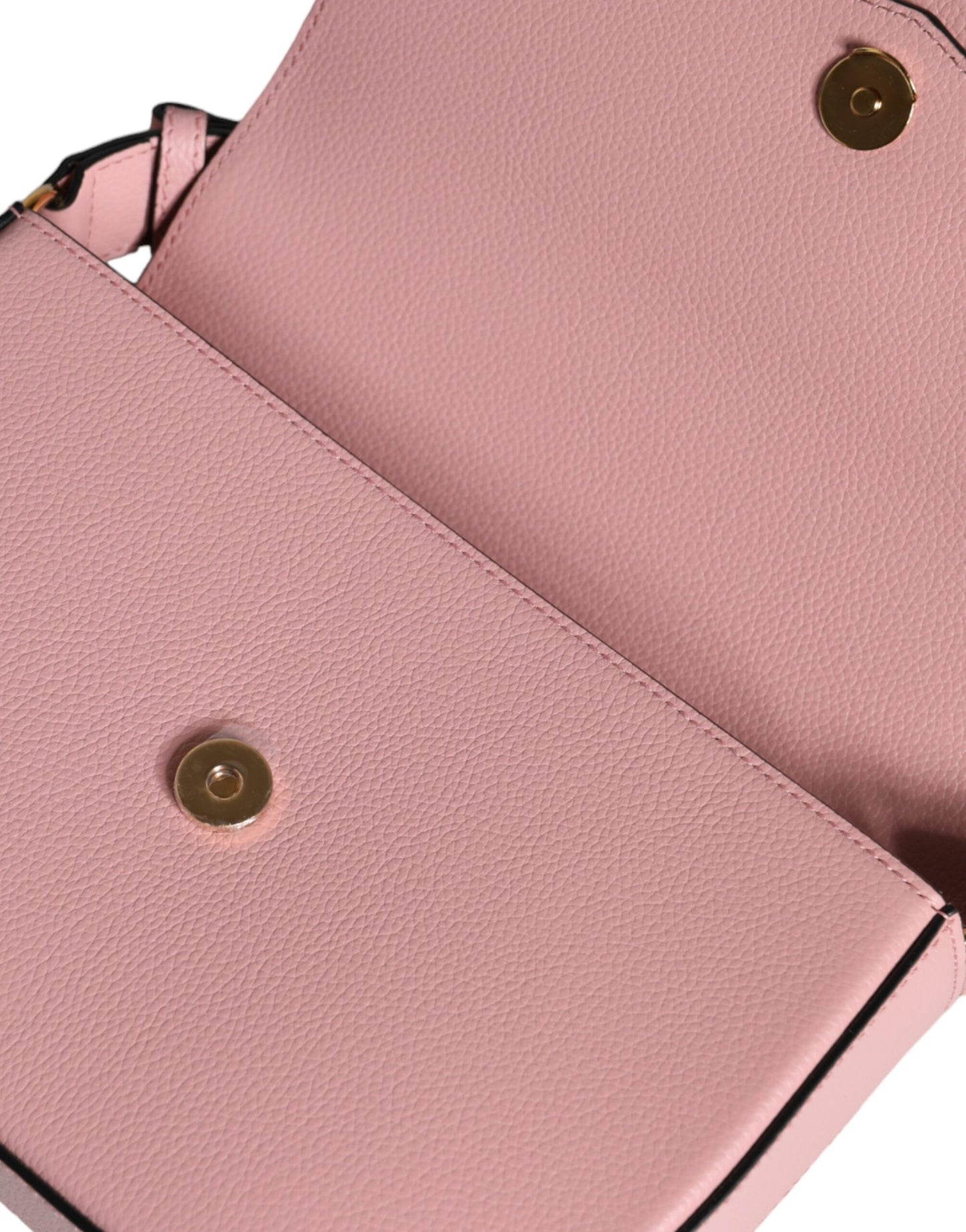 Versace Pink Grainy Calf Leather Logo Crossbody Shoulder Bag – luxury by Versace | PrivePolai