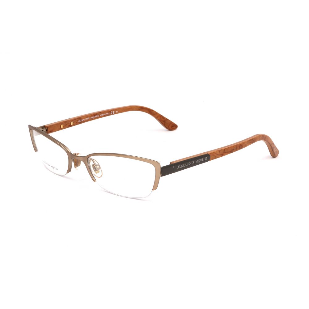 Alexander McQueen Brown Metal Frames – luxury by Alexander McQueen | PrivePolai