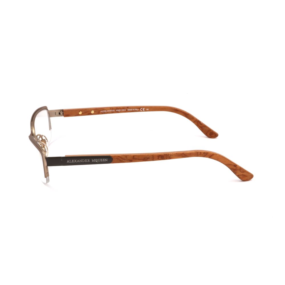 Alexander McQueen Brown Metal Frames – luxury by Alexander McQueen | PrivePolai