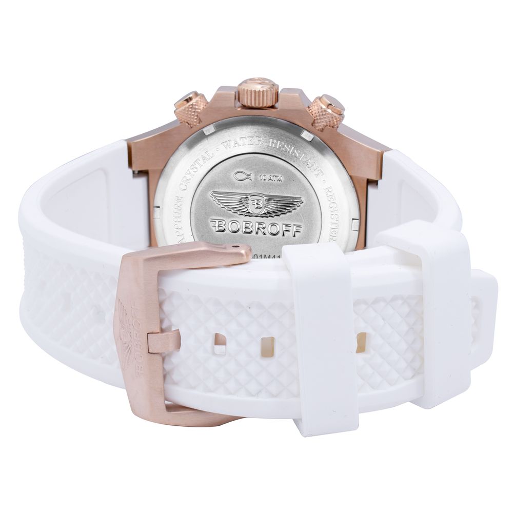 Bobroff White Rubber Watch – luxury by Bobroff | PrivePolai