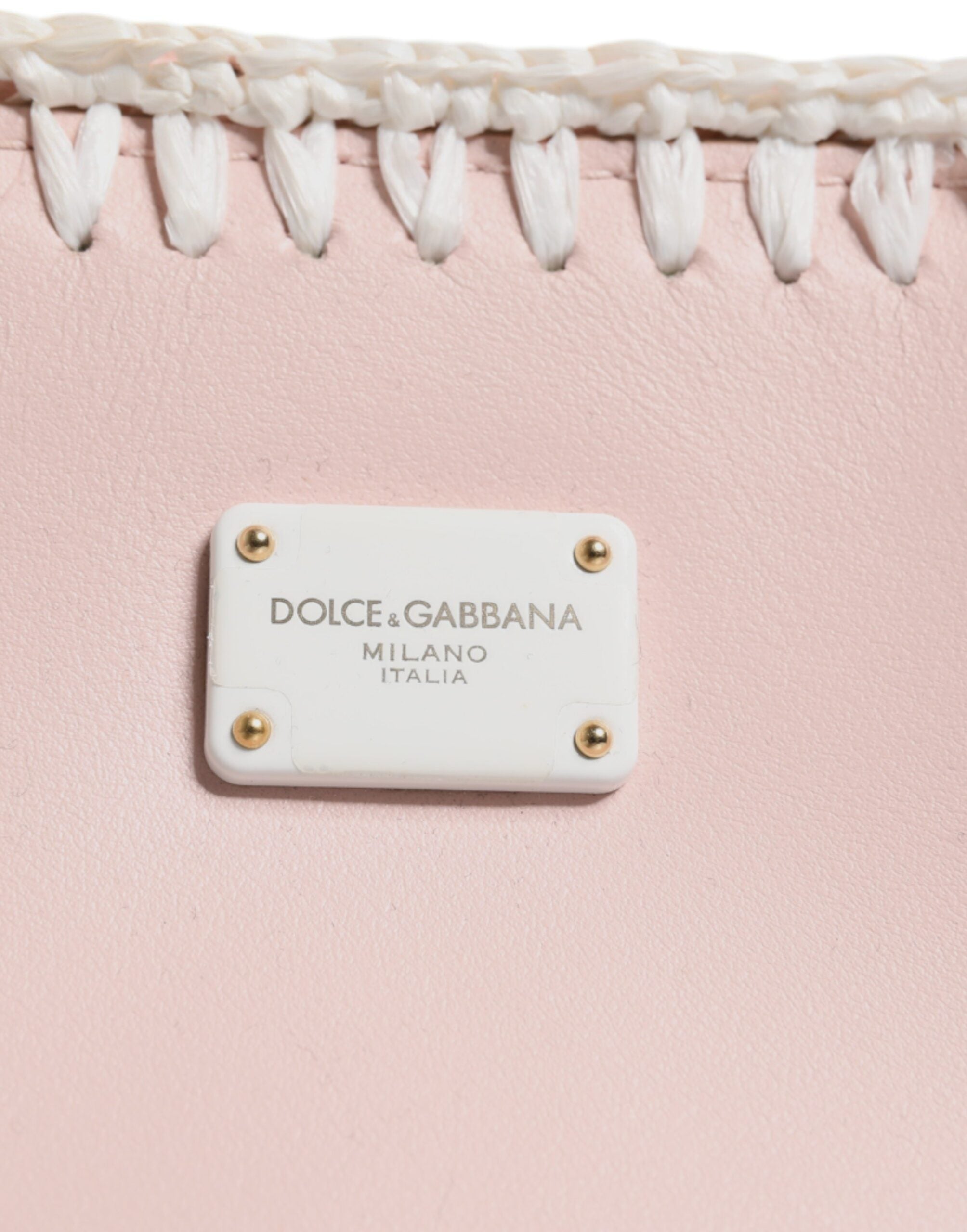 Dolce & Gabbana Light Pink Logo Plaque Soft Leather Strap Crossbody Bag – luxury by Dolce & Gabbana | PrivePolai