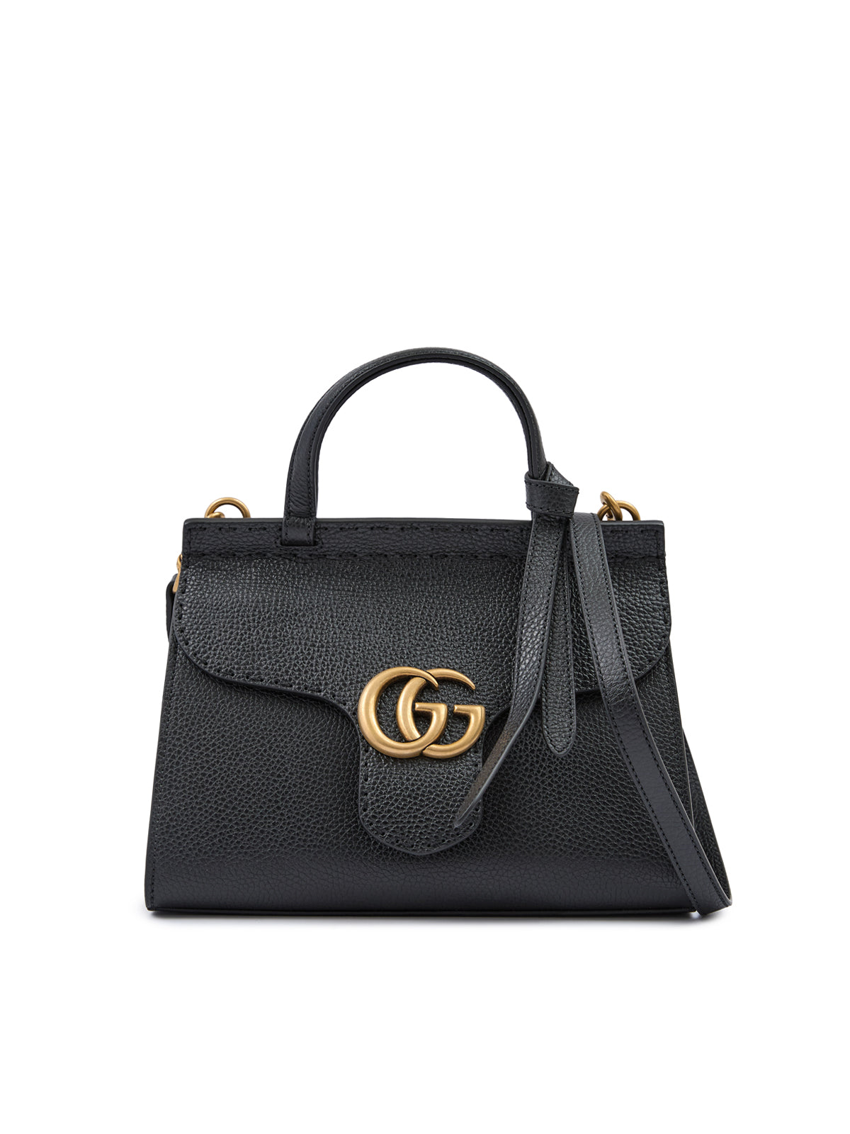 Gucci Black Leather GG Marmont Handbag – luxury by Gucci | PrivePolai