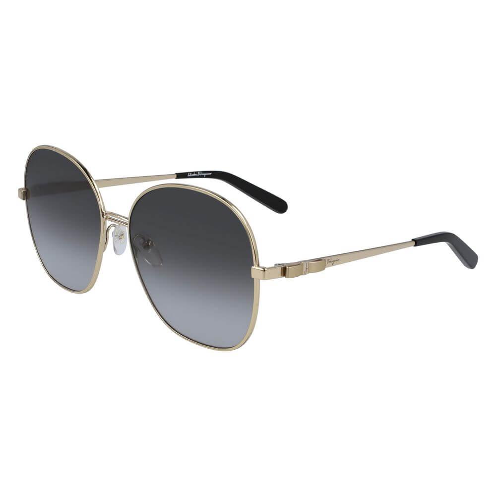 Salvatore Ferragamo Gold Metal Sunglasses – luxury by Salvatore Ferragamo | PrivePolai