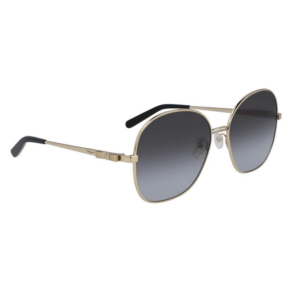 Salvatore Ferragamo Gold Metal Sunglasses – luxury by Salvatore Ferragamo | PrivePolai