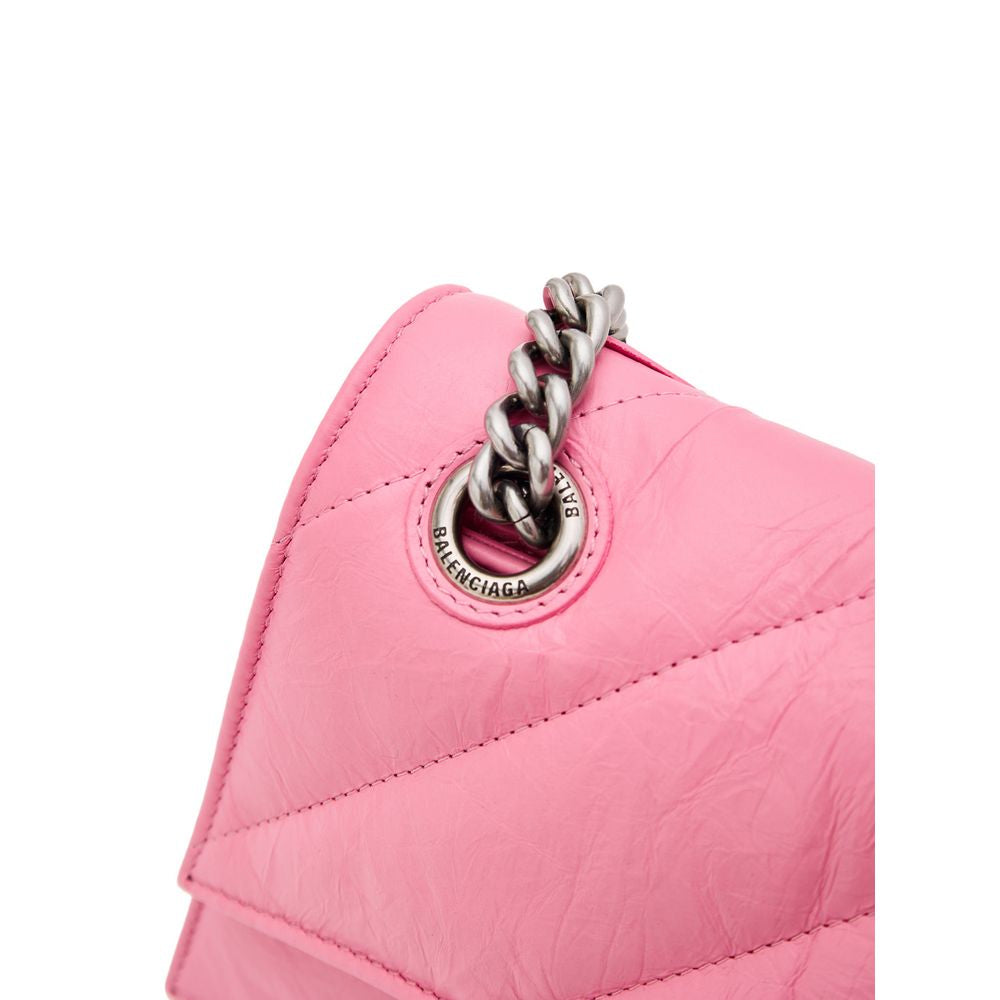 Balenciaga Schultertasche aus rosafarbenem Leder