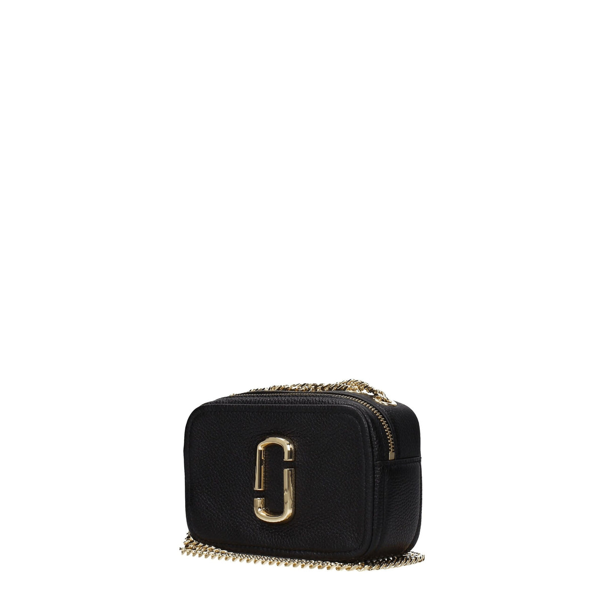 Marc Jacobs The Glam Shot 17 – crna kožna torbica sa zlatnim detaljima, fotografija 2