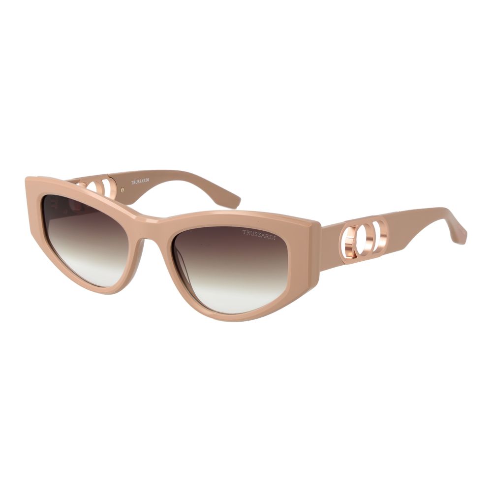 Trussardi – bež četvrtaste acetatne sunčane naočale – fotografija 1