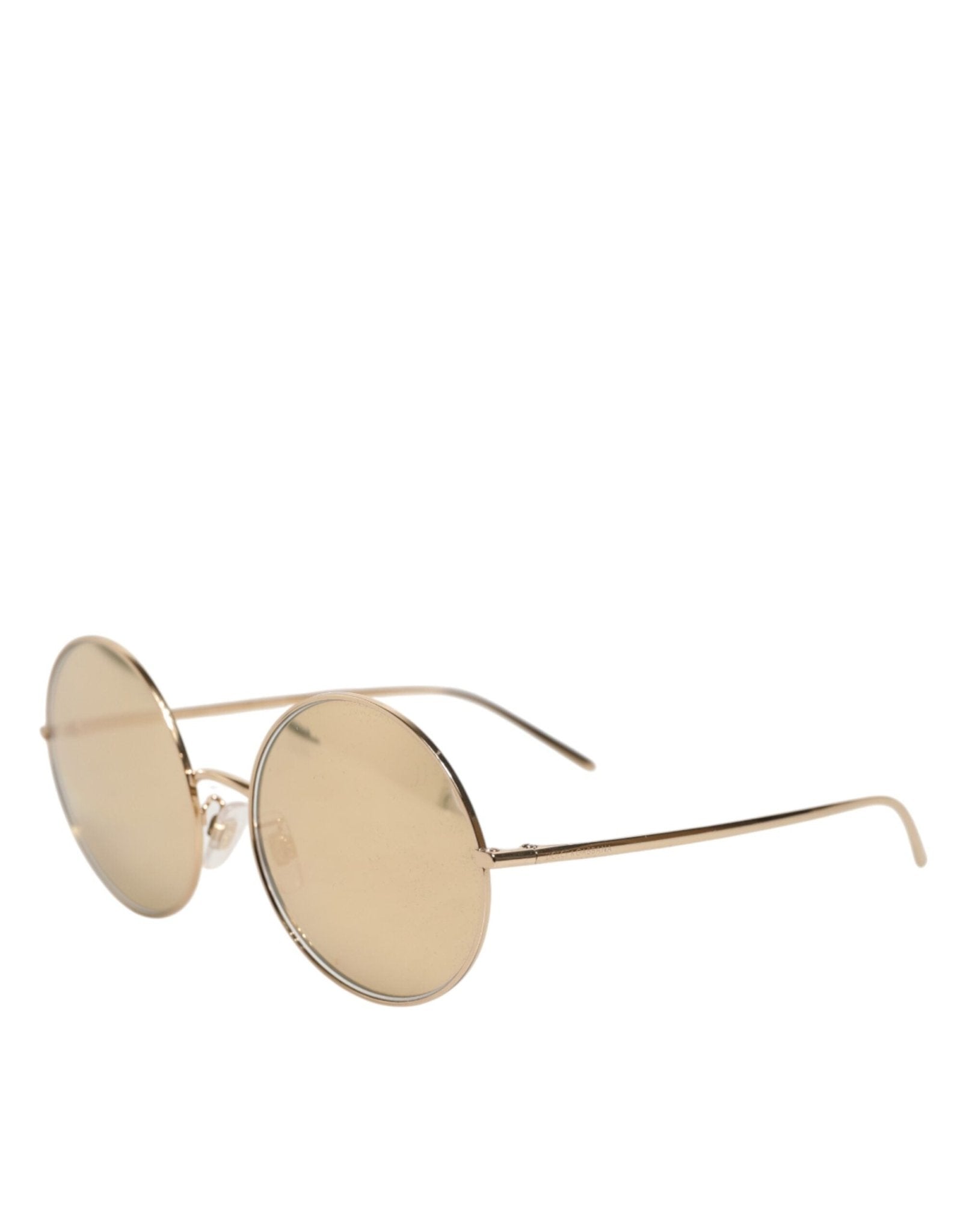 Dolce & Gabbana Dolce & Gabbana Gold Metal Round Shades Eyewear Sunglasses - Luxury | PrivéPolai