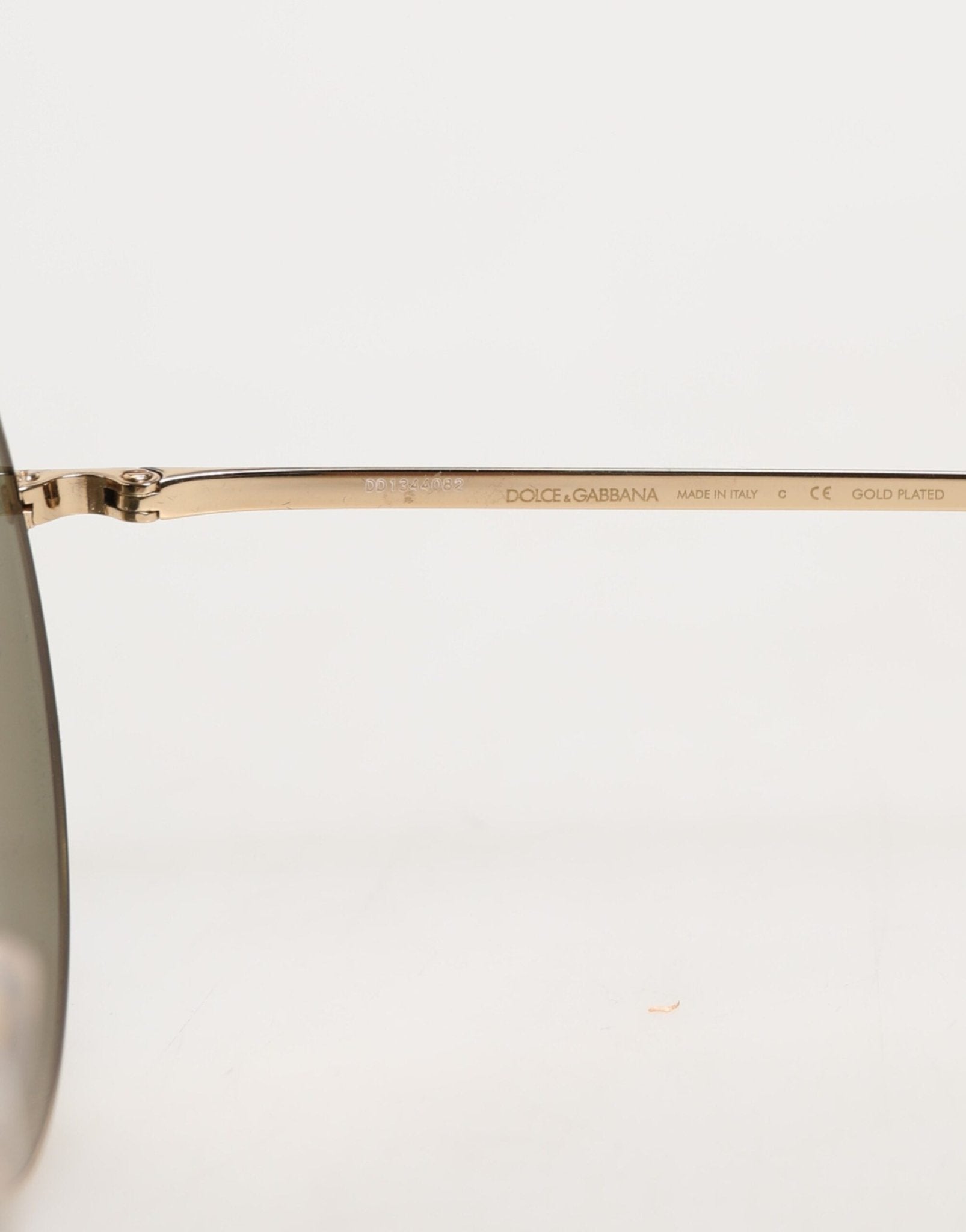 Dolce & Gabbana Dolce & Gabbana Gold Metal Round Shades Eyewear Sunglasses - Luxury | PrivéPolai
