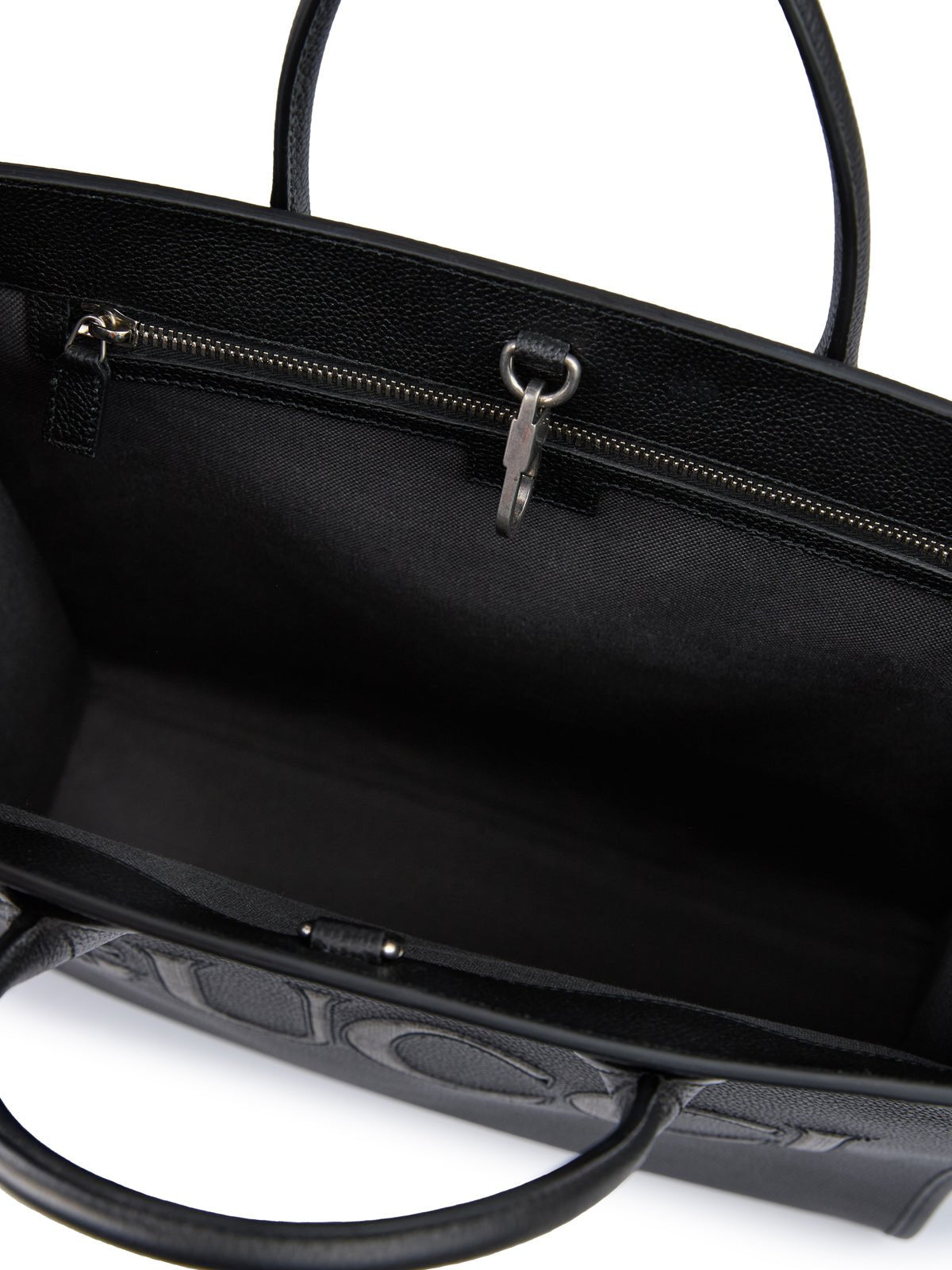 Gucci Gucci Black Leather Logo Medium Tote Bag - Luxury | PrivéPolai