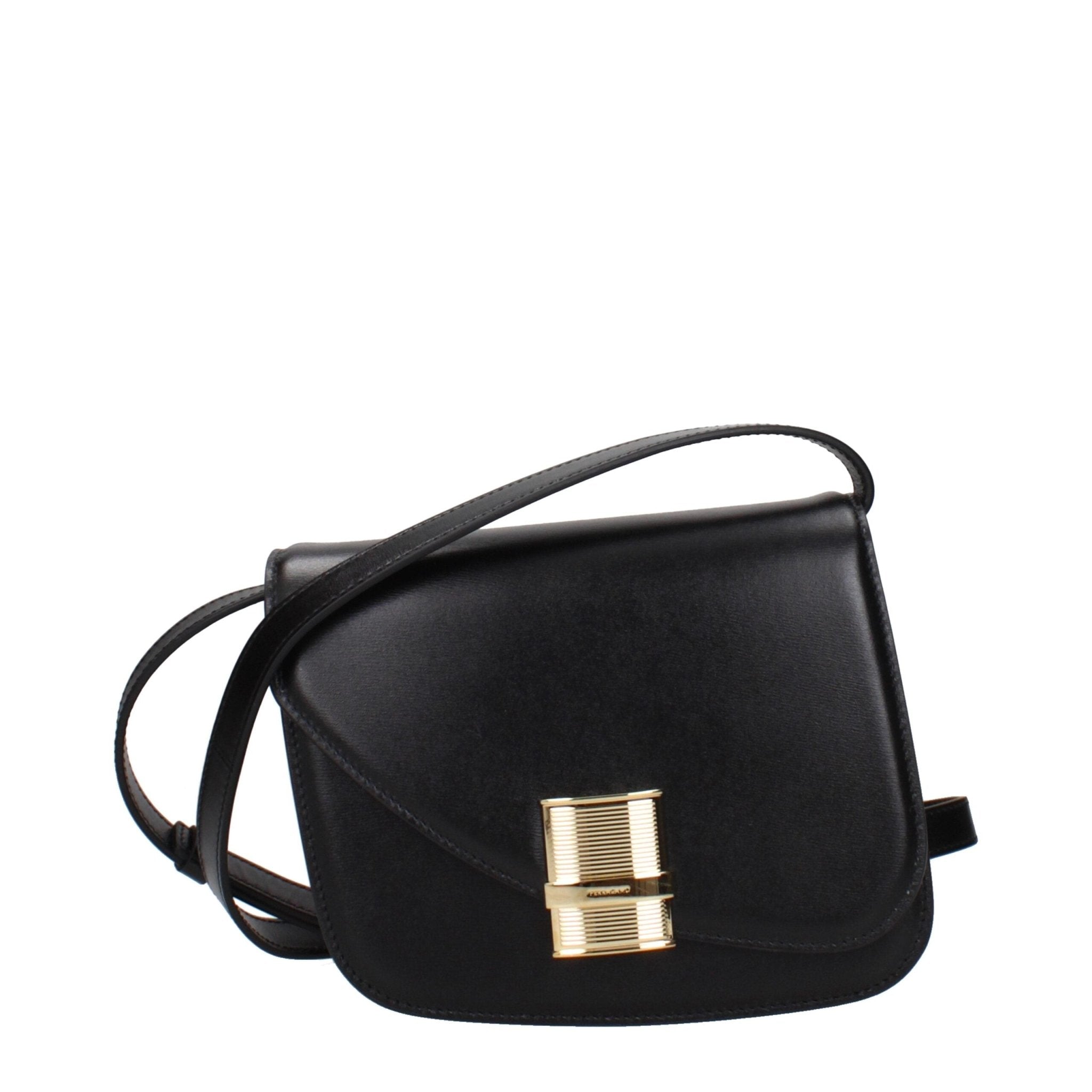 Salvatore Ferragamo Salvatore Ferragamo Black Leather Crossbody Bag - Luxury | PrivéPolai