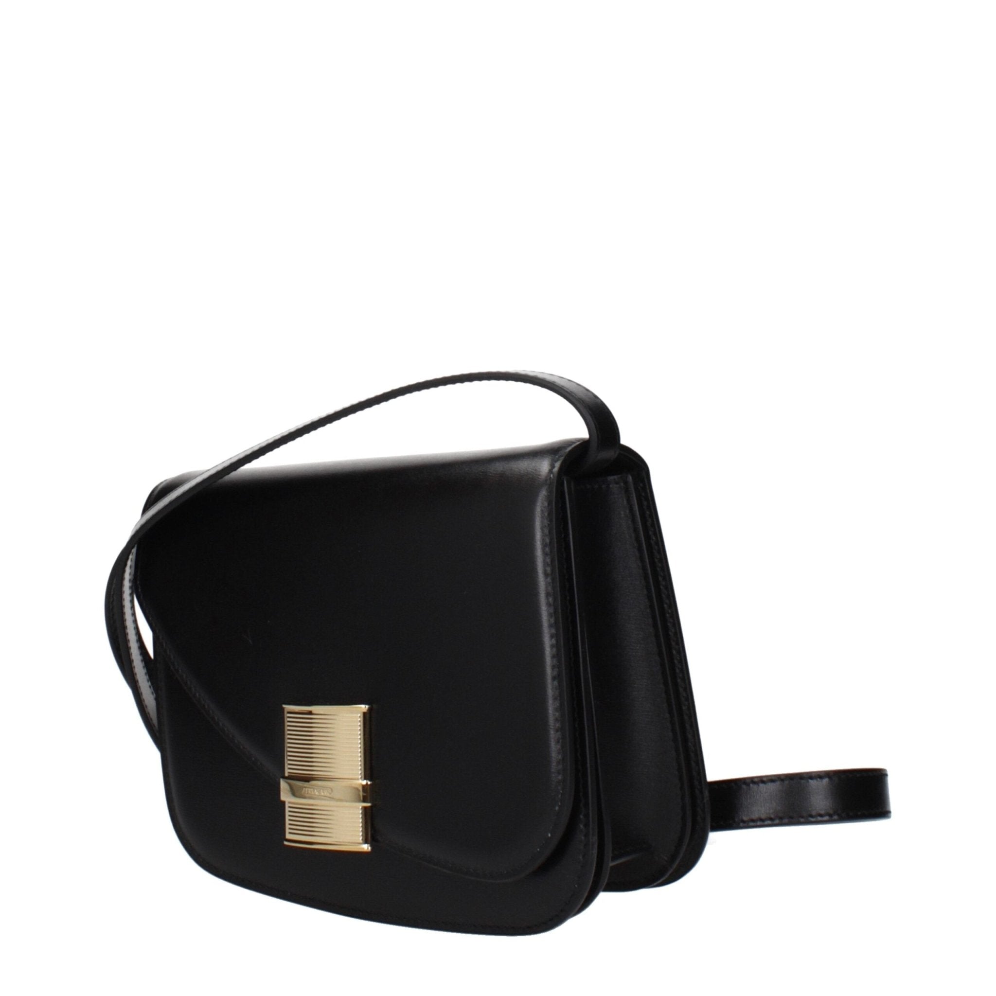 Salvatore Ferragamo Salvatore Ferragamo Black Leather Crossbody Bag - Luxury | PrivéPolai