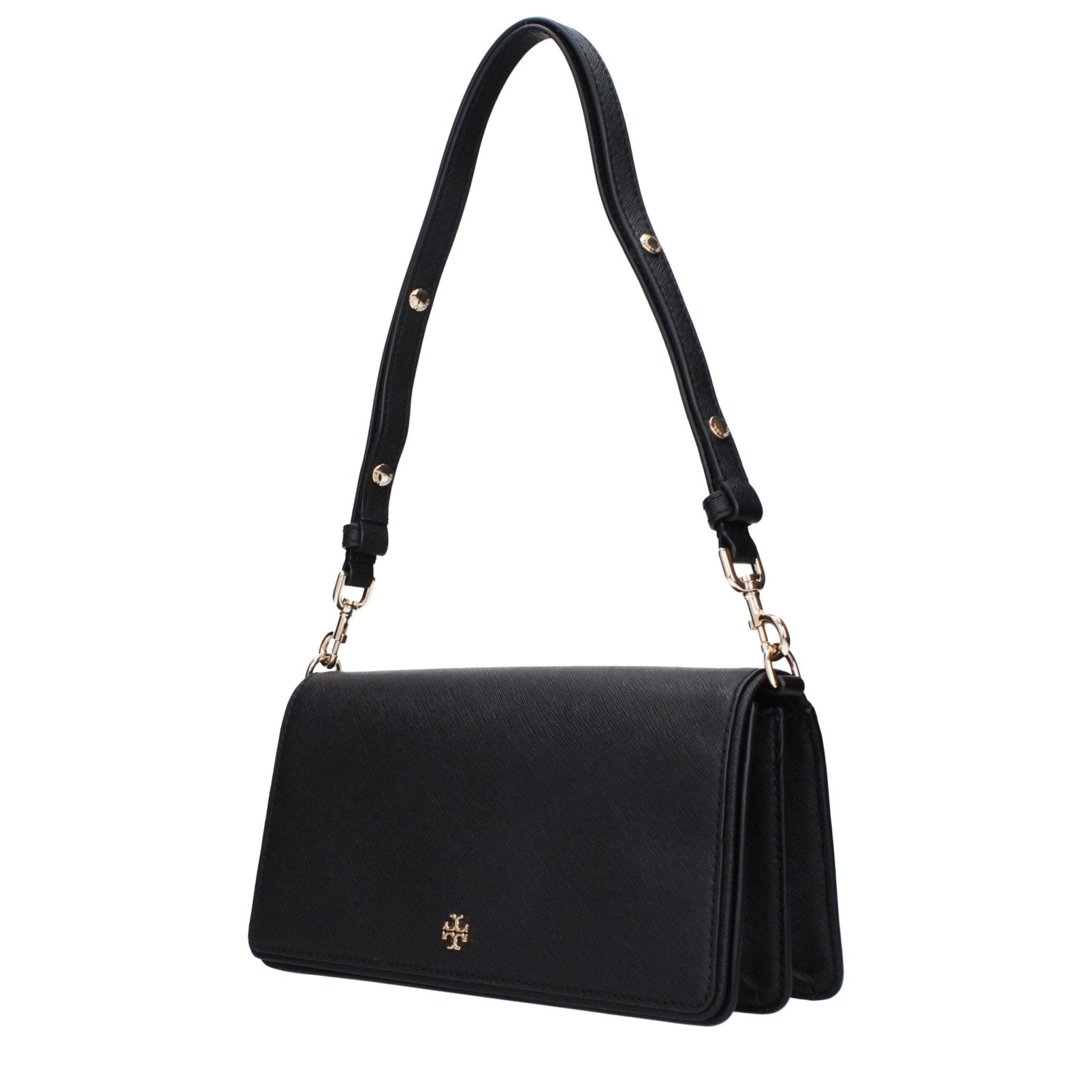Tory Burch Tory Burch Black Leather Shoulder Bag - Luxury | PrivéPolai