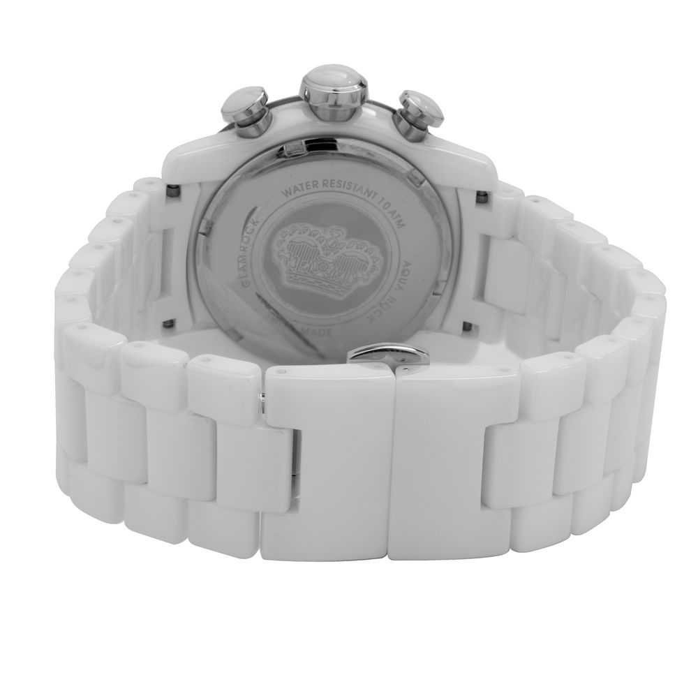 GLAM ROCK White Ceramic Bracelet Watch
