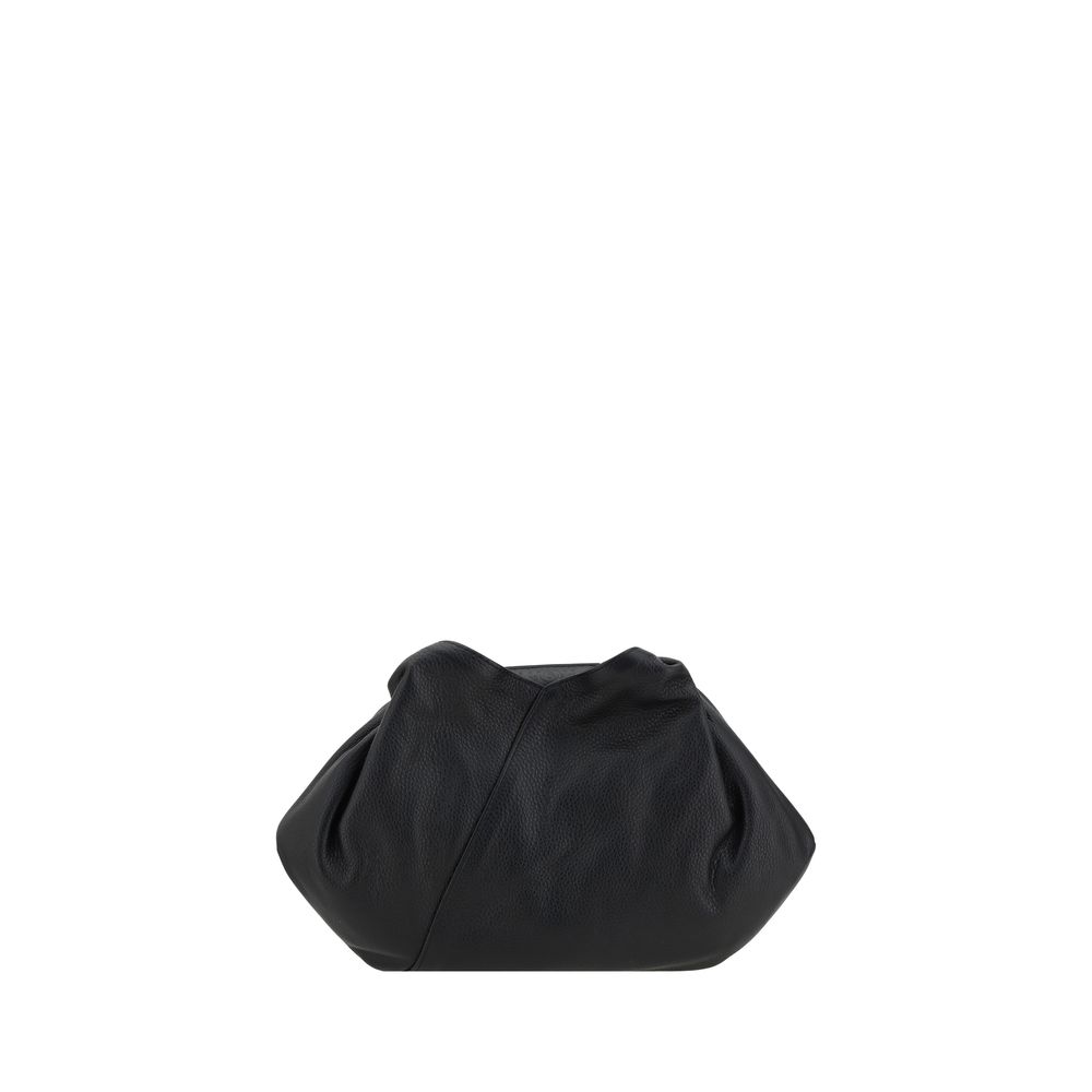 MM6 Black Calf Leather Bos Taurus Handbag