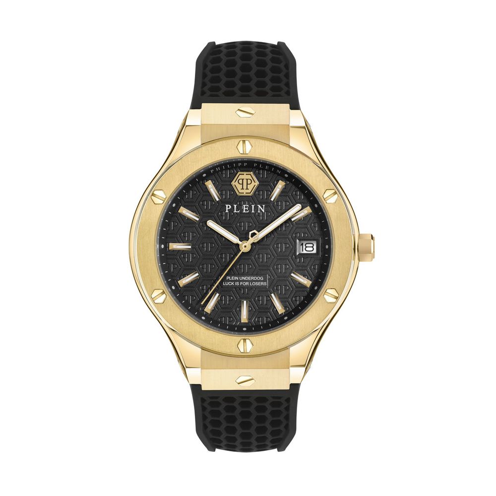 Philipp Plein Black Synthetic Dress Watch