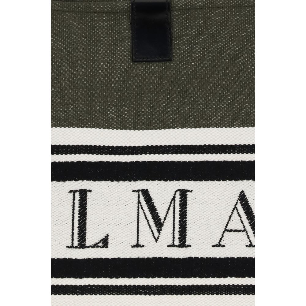 Balmain Release srednja crna pamučna tote torba