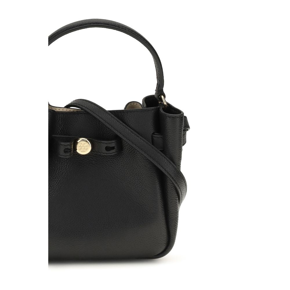 Tory Burch Romy Mini Bucket – Black Leather Bag – product photograph 4 | Privé Polaï