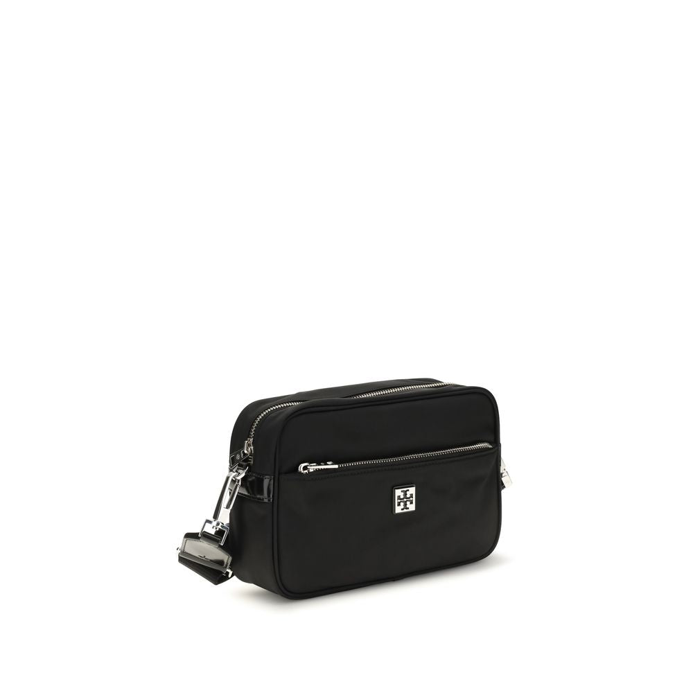 Tory Burch Virginia – Black Nylon Shoulder Bag – product photograph 2 | Privé Polaï
